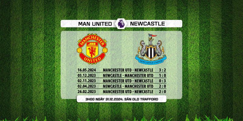 Soi Kèo Man United Vs Newcastle 3h00 26/12 - Ngoại Hạng Anh 3 Đánh giá kết quả đối đầu của cả Man United vs Newcastle